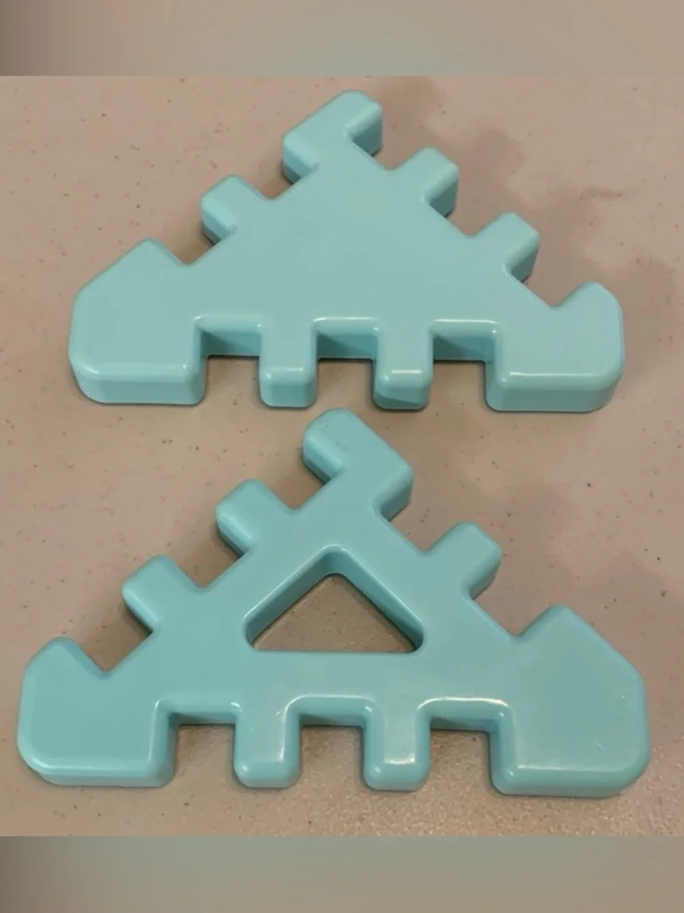 Vintage Little Tikes Waffle Blocks Roof Replacement Pieces Lot of 4 (Two Sizes)